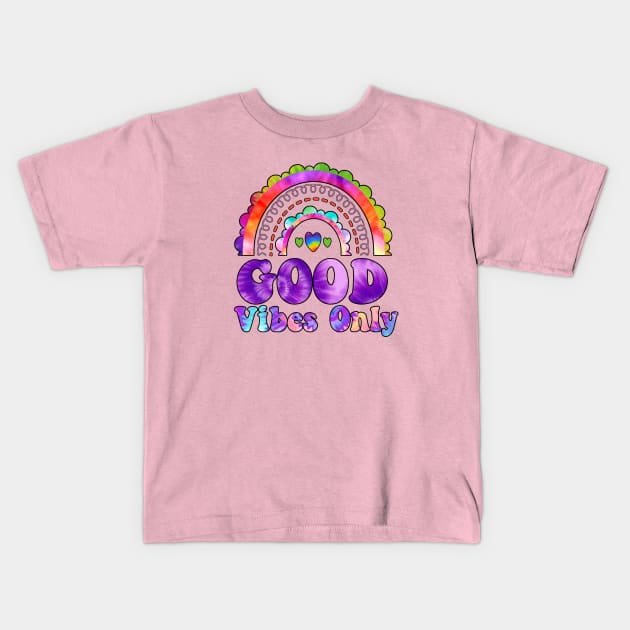 70s good vibes only Kids T-Shirt by KZK101